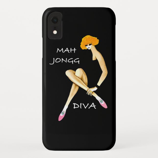 Mah Jongg Diva Phone Case (Back)