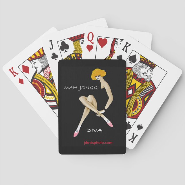 Mah Jongg Diva Playing Cards (Back)