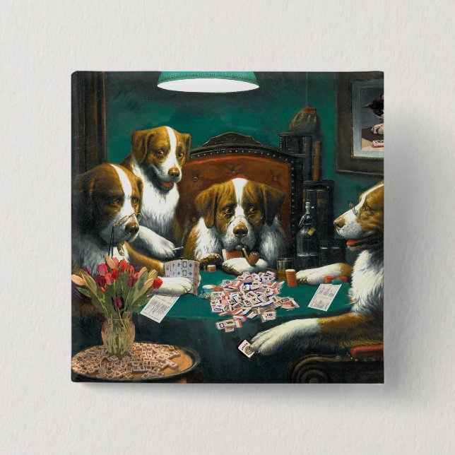 Mah Jongg Dogs Pin (Front)