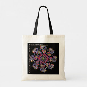 Mah Jongg Dragon Year Tote Bag