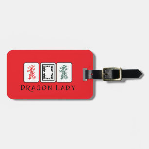Mah Jongg Dragons Luggage Tag