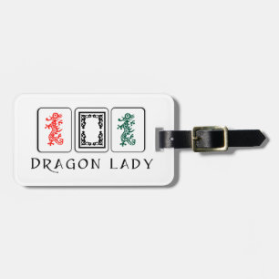 Mah Jongg Dragons Luggage Tag