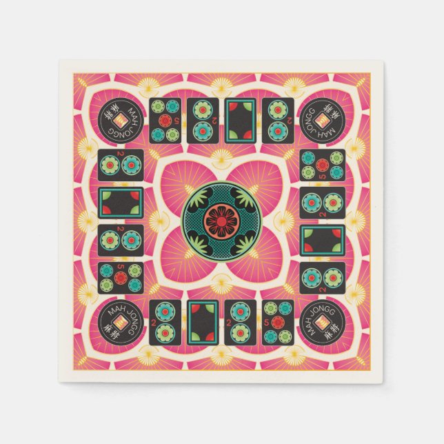 Mah Jongg Fan 2025 Napkins (Front)