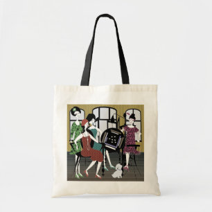 Mah Jongg Flappers Dog Bag