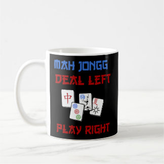 Mah Jongg Game Deal Left Play Right Chinese Jewish Coffee Mug
