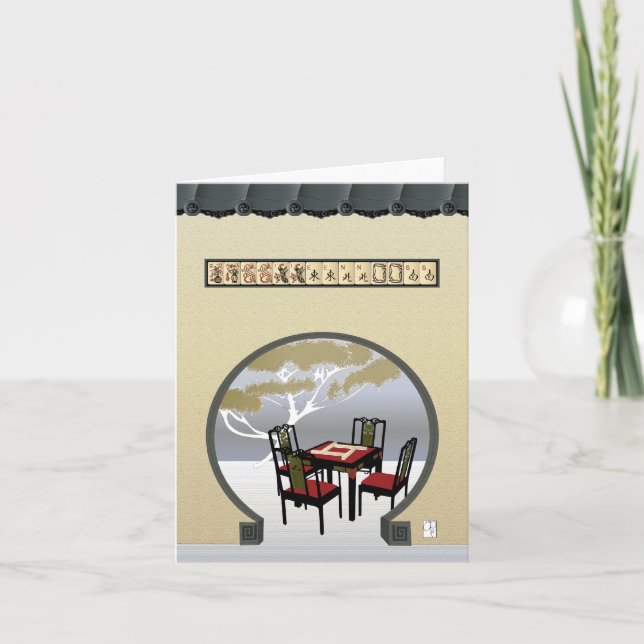 Mah Jongg Garden Card (Front)