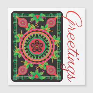 Mah Jongg Greetings Flat Magnet