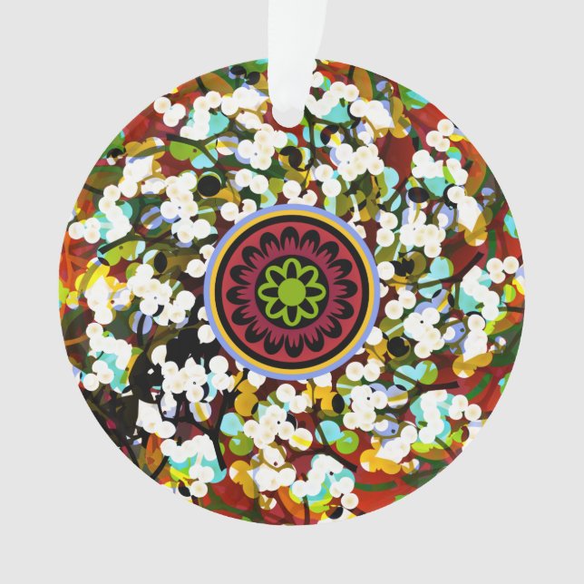 Mah Jongg Greetings Ornament (Front)