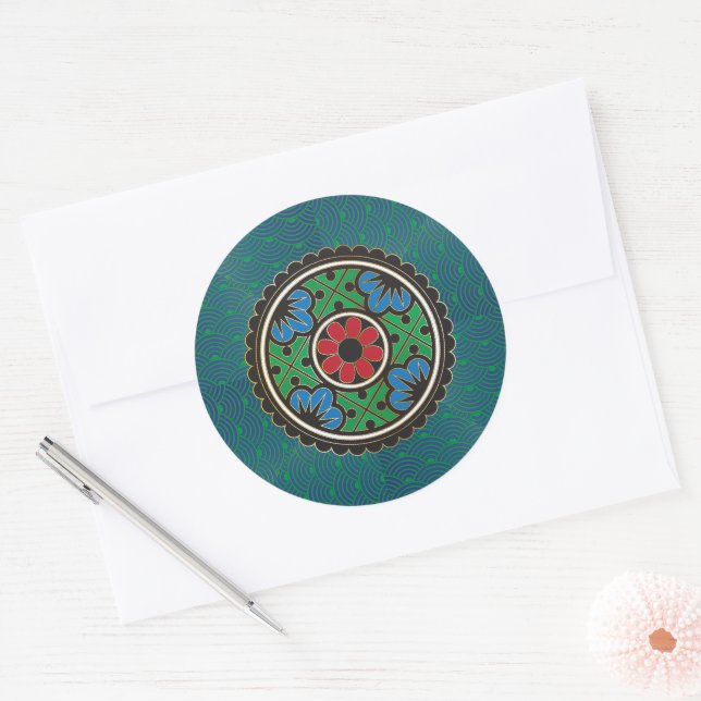 Mah Jongg Holiday Stickers (Envelope)