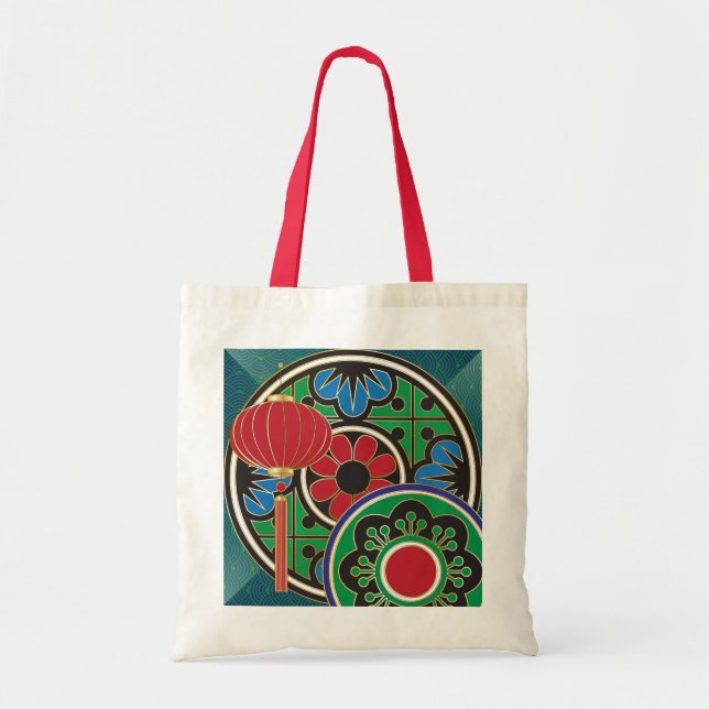 Mah Jongg Holiday Tote Bag (Front)