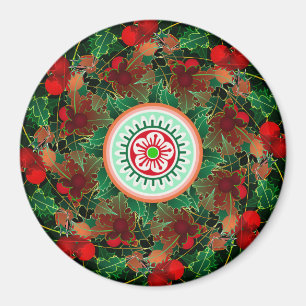 Mah Jongg Holly Magnet