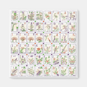 Mah Jongg Honour Tiles Magnet