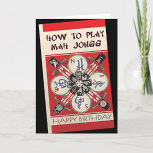 Mah Jongg How to Play Card