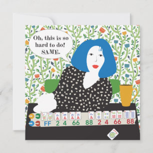 Mah Jongg Joker Discard Flat Card