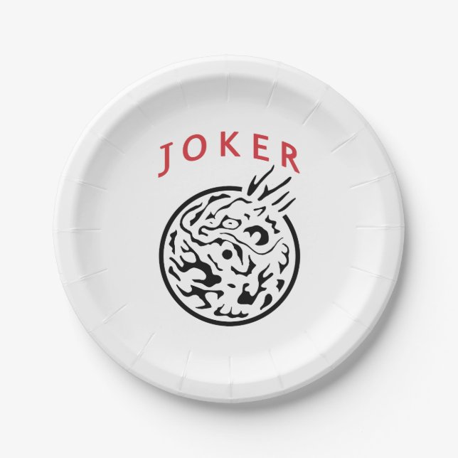 Mah Jongg Joker Paper Dish (Front)