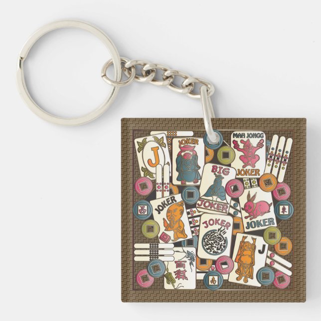 Mah Jongg Jokers Key Ring (Front)