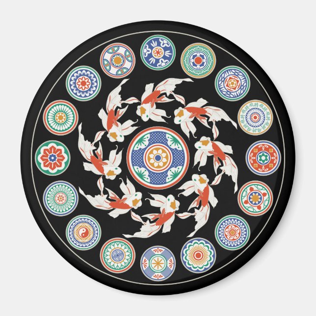 Mah Jongg Koi Magnet (Front)