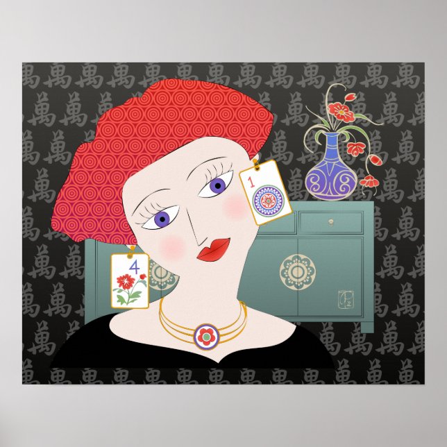 Mah Jongg Lady 01 Poster (Front)