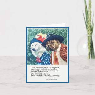 Mah Jongg Limerick Note Card