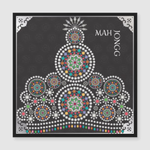 Mah Jongg Limerick Taj Magnet Card