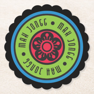 Mah Jongg Logo 1 Coaster
