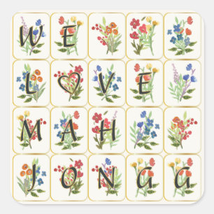 Mah Jongg Love Stickers