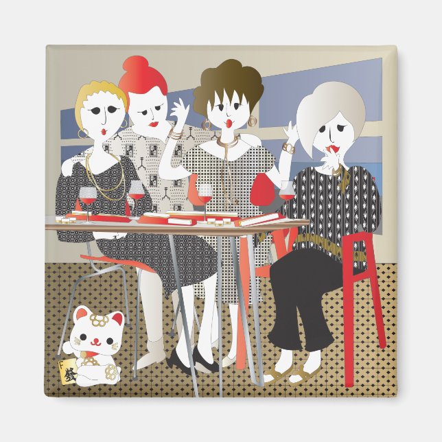 Mah Jongg MAHJ! Magnet (Front)