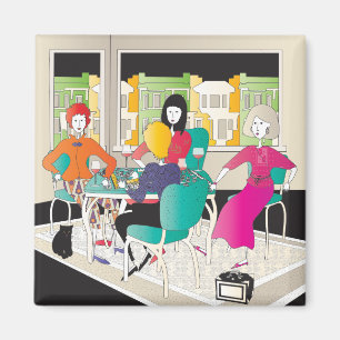 Mah Jongg Mahj Night2 Magnet