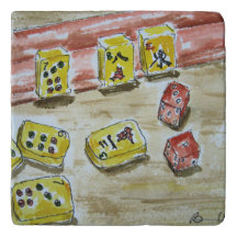 Mah Jongg (mahjong) Stone Trivet