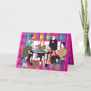 Mah Jongg Memphis Style Card