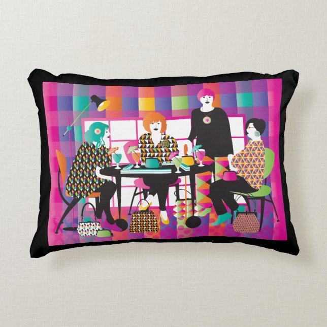 Mah Jongg Memphis Style Pillow (Front)