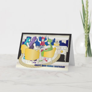 Mah Jongg New York Birthday Card