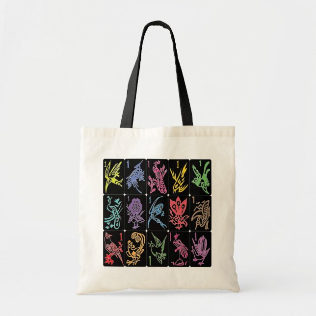 Mah Jongg One Bams Black/Multi Bag (Front)