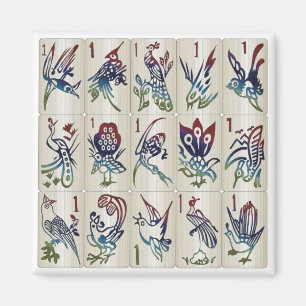 Mah Jongg One Bams Magnet