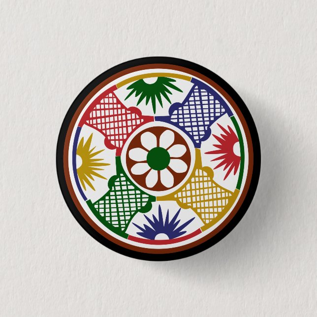 Mah Jongg One Circle 3 Cm Round Badge (Front)