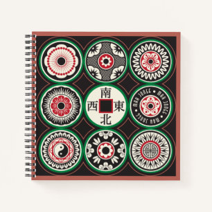 Mah Jongg One Dots Coin Notebook