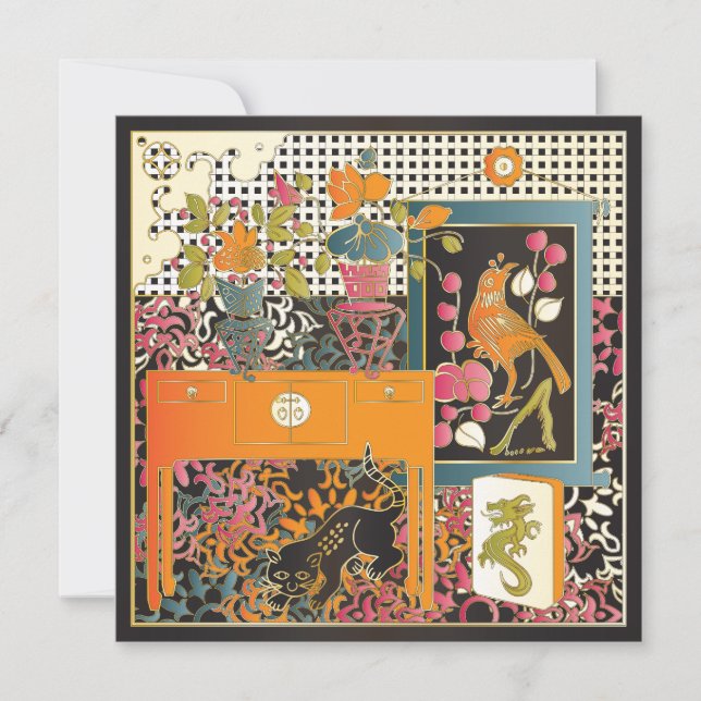 Mah Jongg Orange Table (Front)