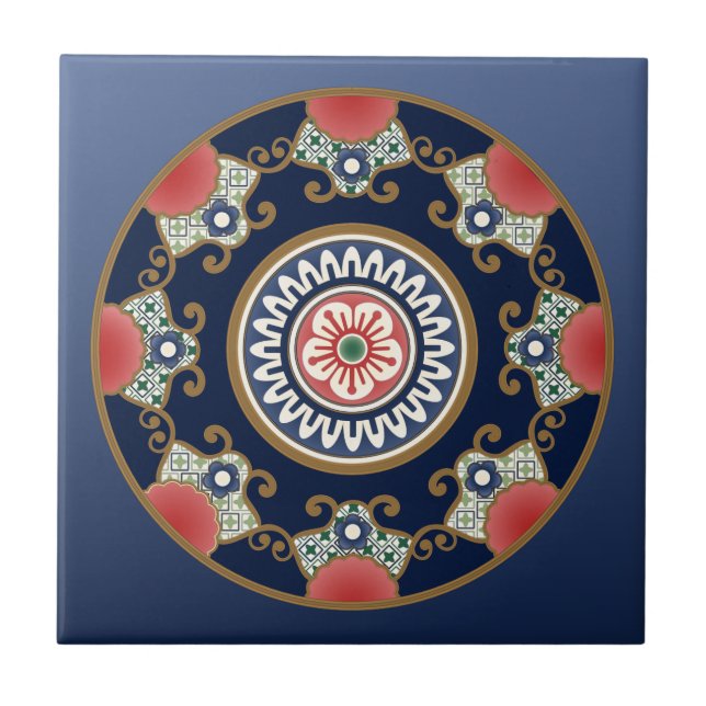 Mah Jongg Patterns Tile (Front)