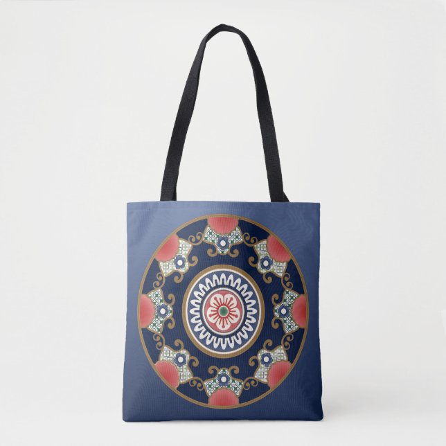 Mah Jongg Patterns Tote Bag (Front)