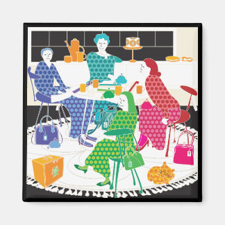 Mah Jongg Polka-Dots Magnet