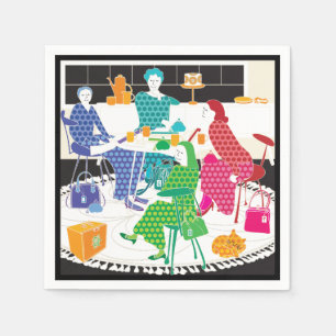 Mah Jongg Polka-Dots Napkins