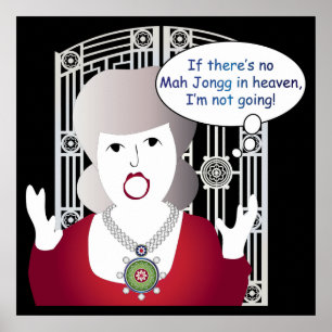 Mah Jongg Sayings Heaven Poster