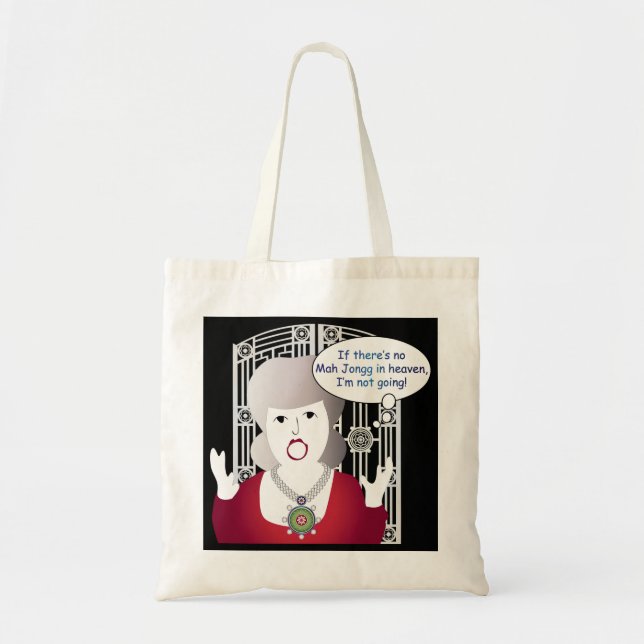Mah Jongg Sayings Heaven Tote Bag (Front)
