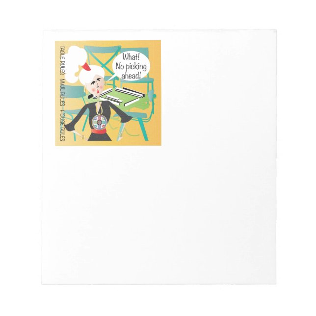Mah Jongg Sayings Picking Ahead Notepad (Front)