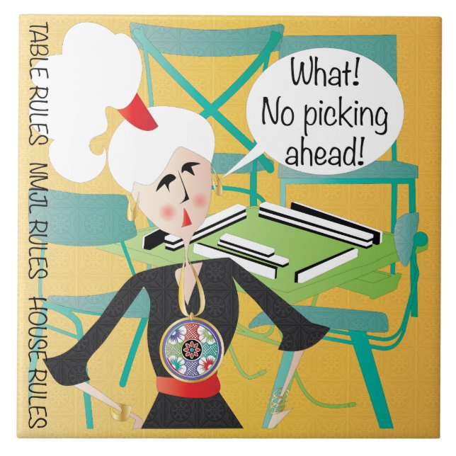 Mah Jongg Sayings Picking Ahead Tile (Front)