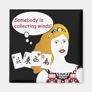 Mah Jongg Sayings Winds Magnet