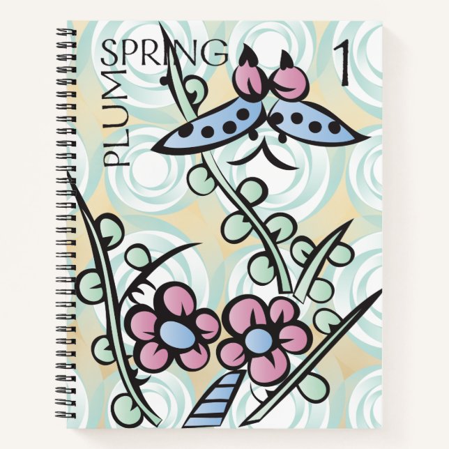 Mah Jongg Seasons Spring Notebook (Front)