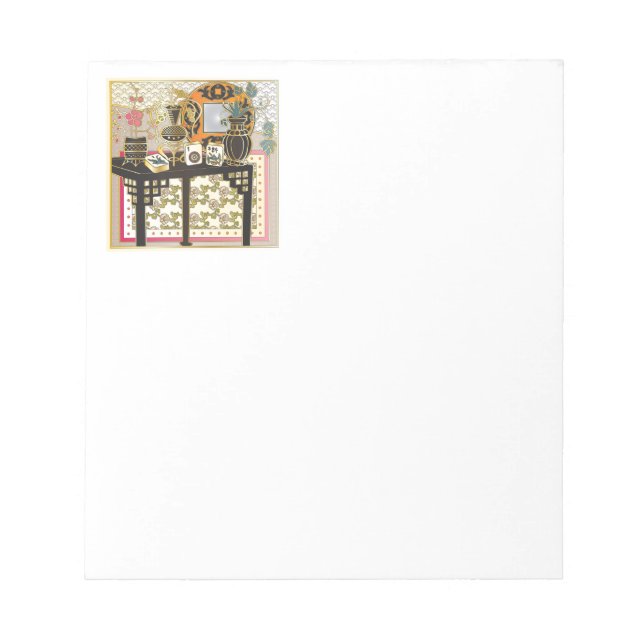 Mah Jongg Table Notepad (Front)
