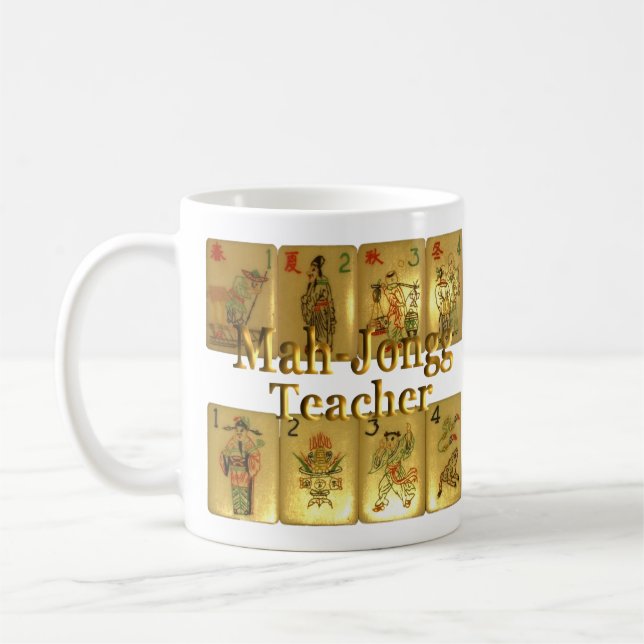 Mah-Jongg teacher mug (Left)