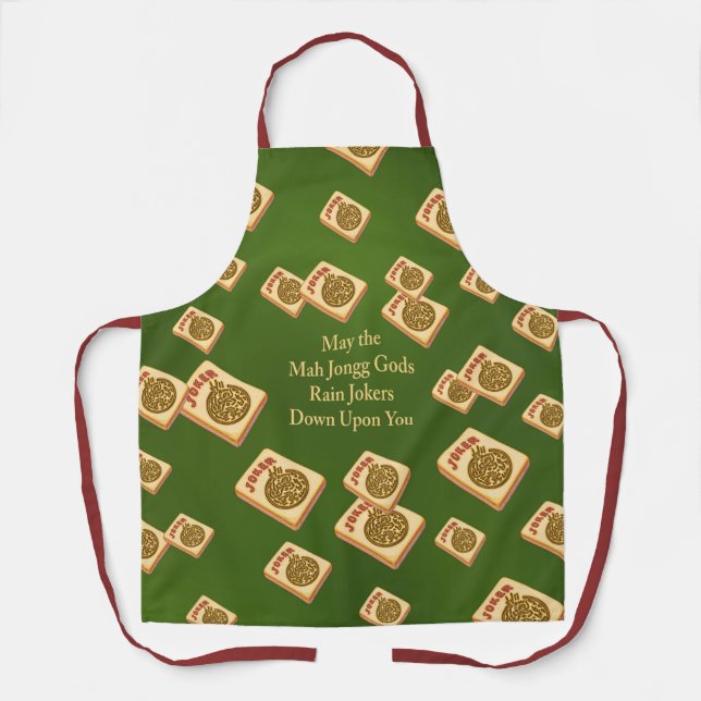 Mah Jongg Themed Apron (Front)
